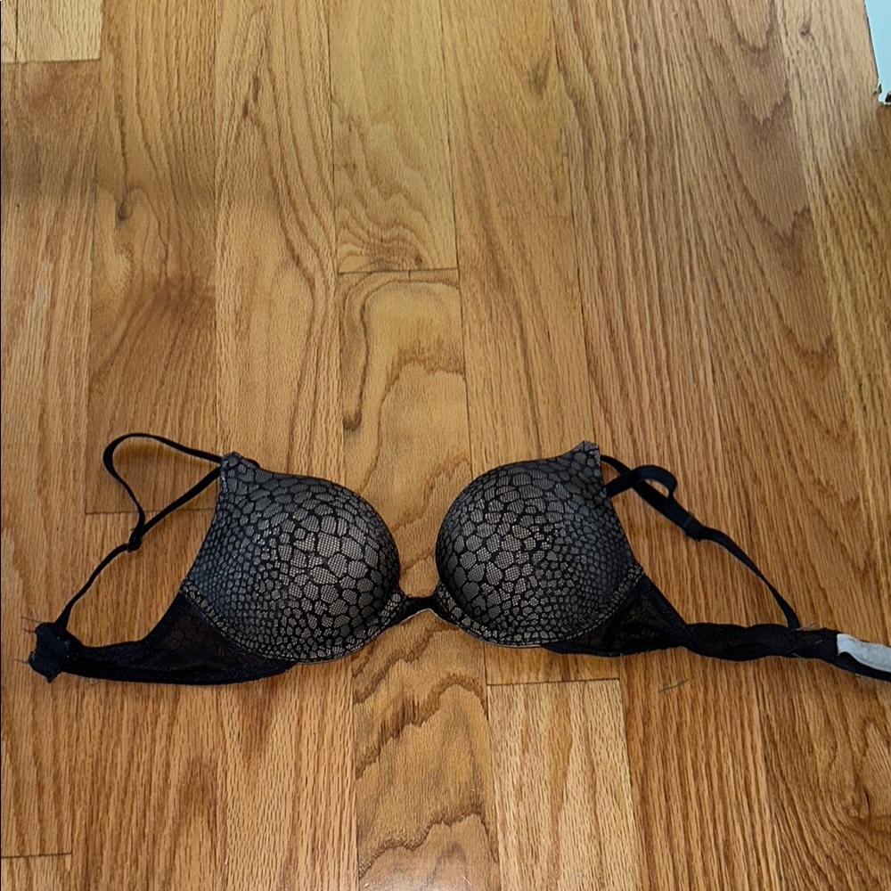 Black Lace Women's Push Up Bra